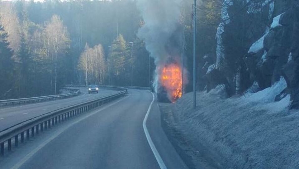 MOTORROMMET: Det er antydet at brannen startet i motorrommet. MOTORROMMET: Det er antydet at brannen startet i motorrommet.