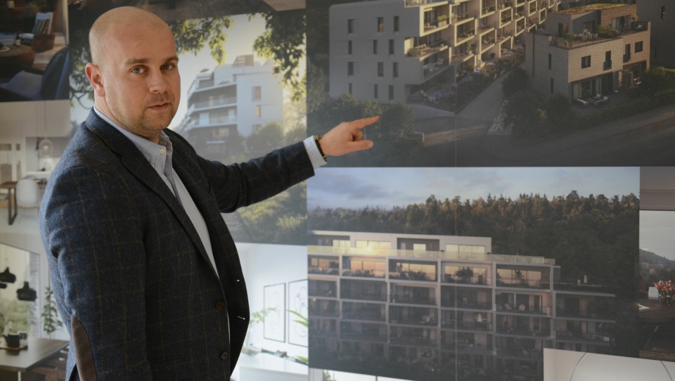 STOLT: Utbyggingsdirektør i Solon, Tom Andrè Svenning-Gultvedt er stolt av prosjektet i Storebukta.