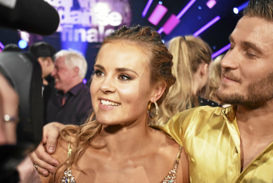 VANT SKAL VI DANSE: Helene Skal Vi Danse lørdag 19. november, som var sesong 13. Til høyre står dansepartner Jørgen Nilsen (27). VANT SKAL VI DANSE: Helene Skal Vi Danse lørdag 19. november, som var sesong 13. Til høyre står dansepartner Jørgen Nilsen (27).