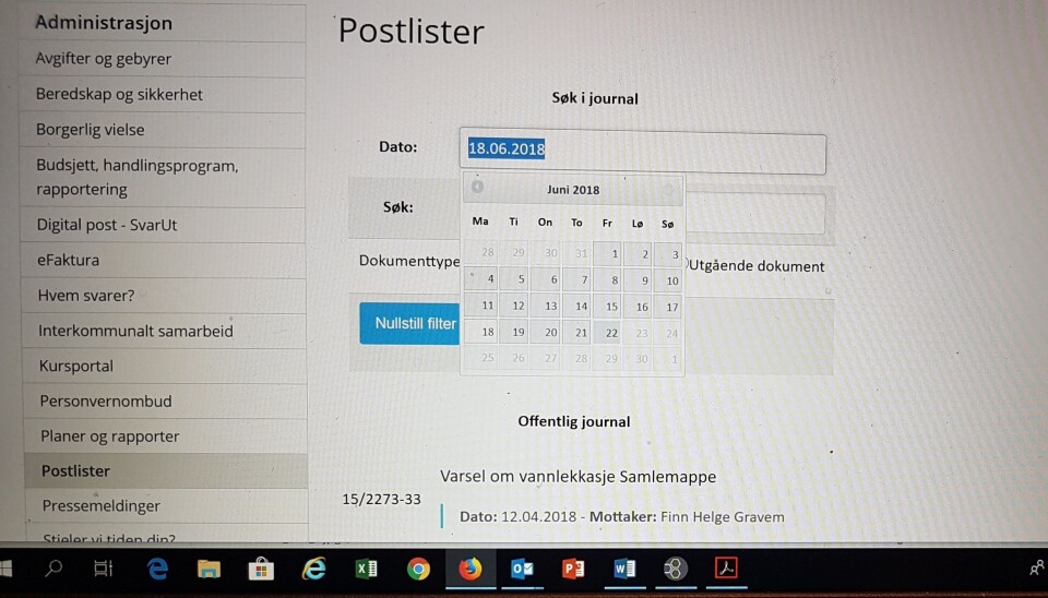 – FJERNES FOR TIDLIG: Postlistene i Oppegård kommune er søkbare i bare tre måneder. Papirversjonen oppbevares i seks måneder. – De fjernes for tidlig. Det er svært skuffende og det svekker innsynet kraftig, sier rådgiver Kristine Foss i Norsk presseforbund. – FJERNES FOR TIDLIG: Postlistene i Oppegård kommune er søkbare i bare tre måneder. Papirversjonen oppbevares i seks måneder. – De fjernes for tidlig. Det er svært skuffende og det svekker innsynet kraftig, sier rådgiver Kristine Foss i Norsk presseforbund.