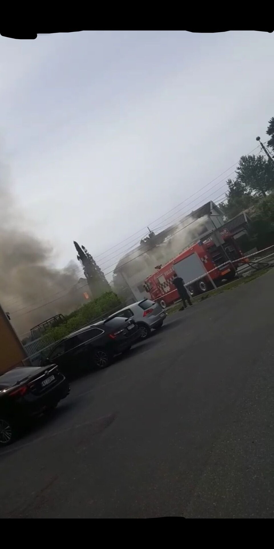 Brannen på Tårnåsen spredt seg til boliger