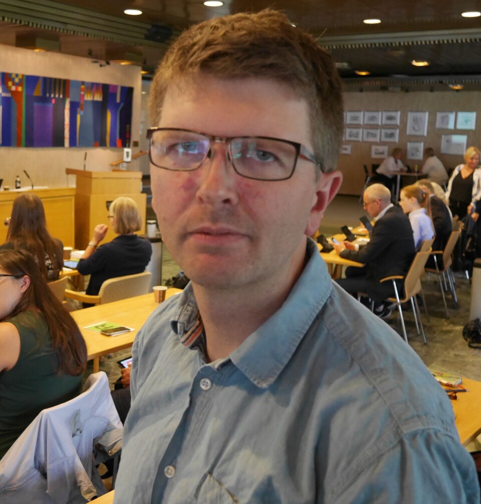 REAGERER KRAFTIG: – Det er veldig ubehagelig og bør tas opp, sier Hans Martin Enger (MDG). Foto: Yana Stubberudlien REAGERER KRAFTIG: – Det er veldig ubehagelig og bør tas opp, sier Hans Martin Enger (MDG). Foto: Yana Stubberudlien