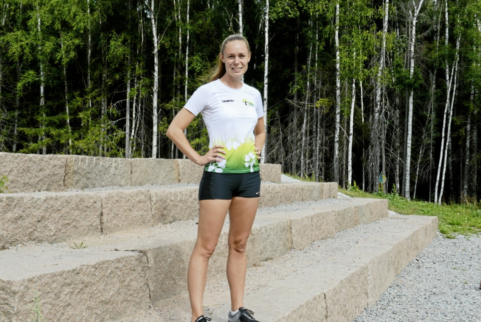 KLAR, FERDIG, LØP: Kristin Granum Rosebø er klar for startskuddet til Grønliåsen Rundt. Hun har på eget initiativ dratt igang terrengløpet Grønliåen rundt, etter suksessen med Stopp Støyen-løpet i fjor.