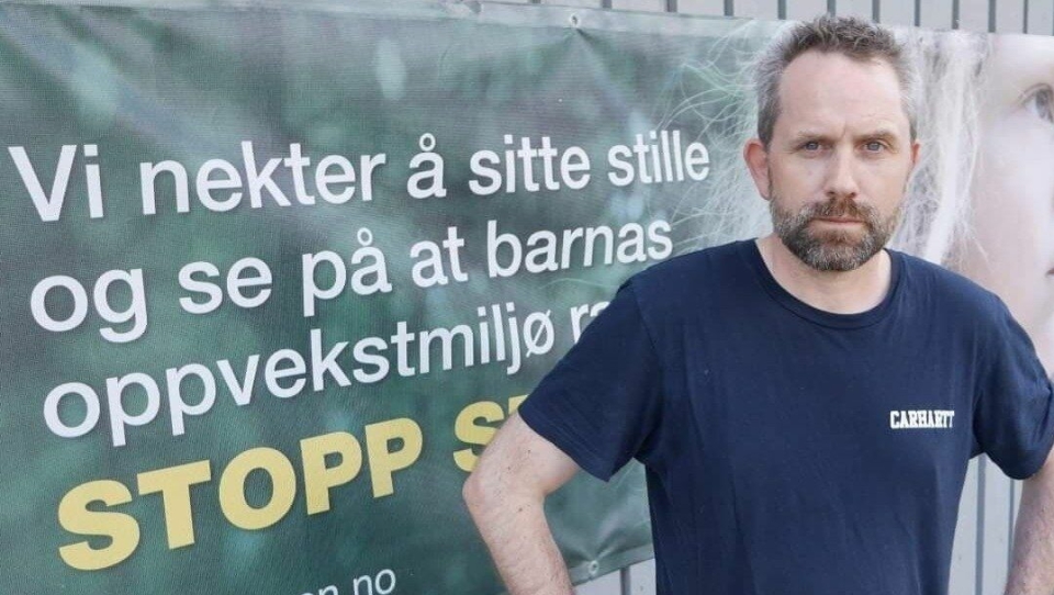 BEKYMRET FOR BARNAS OPPVEKSTMILJØ: Paal Sjøvall fra bevegelsen Stopp Støyen.