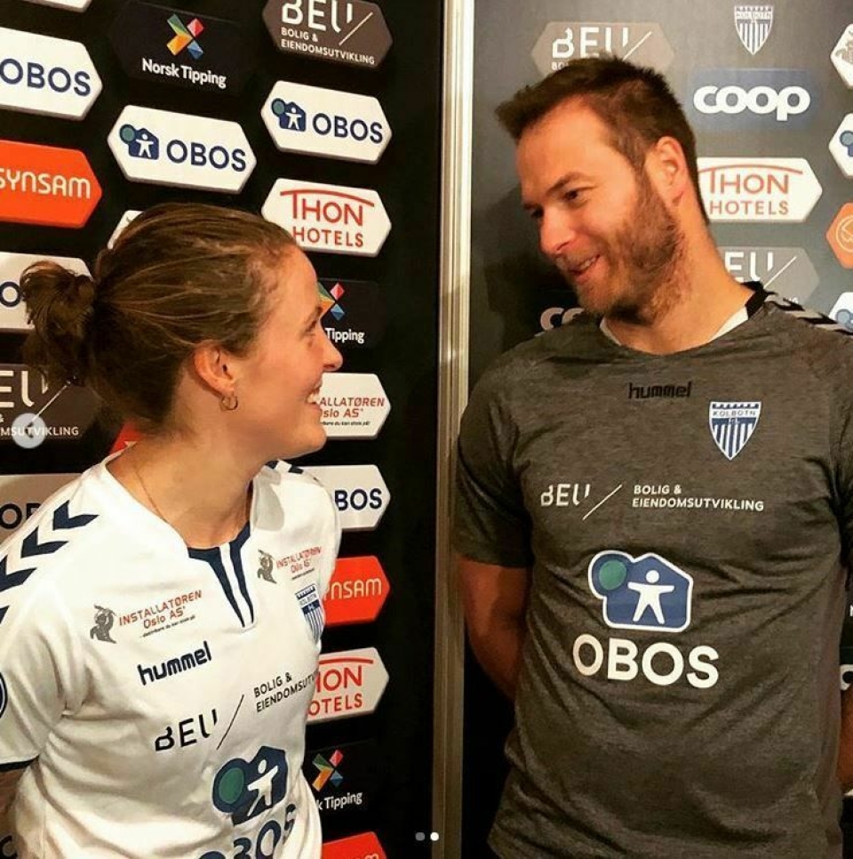 TRENEREN: Isabell Herlovsen og KIL-trener Knut Slatleim er klare for å samarbeide det neste året.