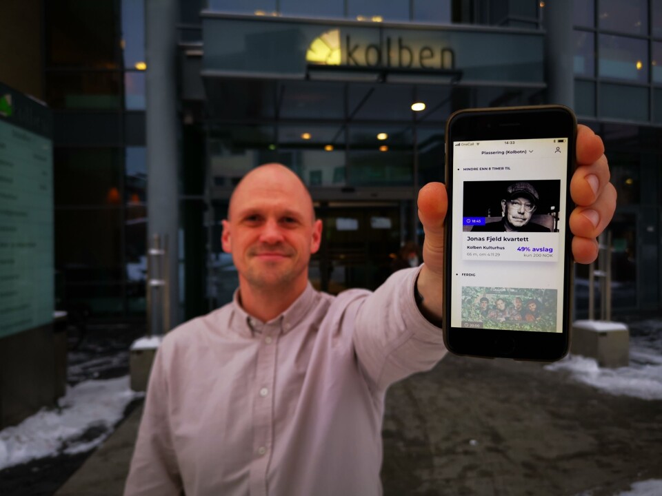 HALV PRIS: De siste billettene til Jonas Fjeld kvartett var ute til 49 % rabatt noen timer før konsertstart torsdag. HALV PRIS: De siste billettene til Jonas Fjeld kvartett var ute til 49 % rabatt noen timer før konsertstart torsdag.