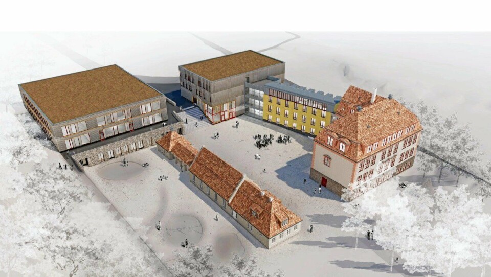 KOLBOTN SKOLE: Slik blir nye Kolbotn skole når den står ferdig våren 2021. KOLBOTN SKOLE: Slik blir nye Kolbotn skole når den står ferdig våren 2021.