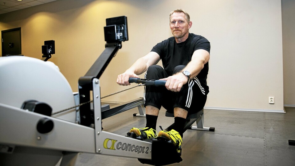 VERDENS BESTE SPRINTROER: Dirk Möller (53) fra Sofiemyr bruker mye tid bak romaskinen. VERDENS BESTE SPRINTROER: Dirk Möller (53) fra Sofiemyr bruker mye tid bak romaskinen.