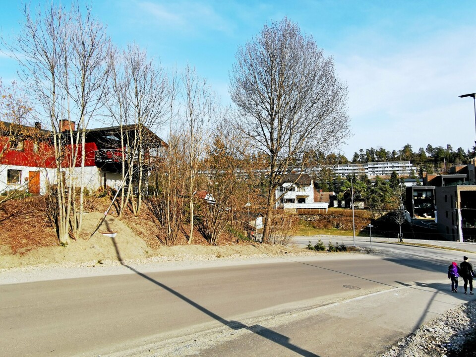 TETT PÅ: Huset til Inger Hermundsgård ligger kloss inntil Fjellveien. Snart starter skoleutbyggingen på andre siden av veien. TETT PÅ: Huset til Inger Hermundsgård ligger kloss inntil Fjellveien. Snart starter skoleutbyggingen på andre siden av veien.