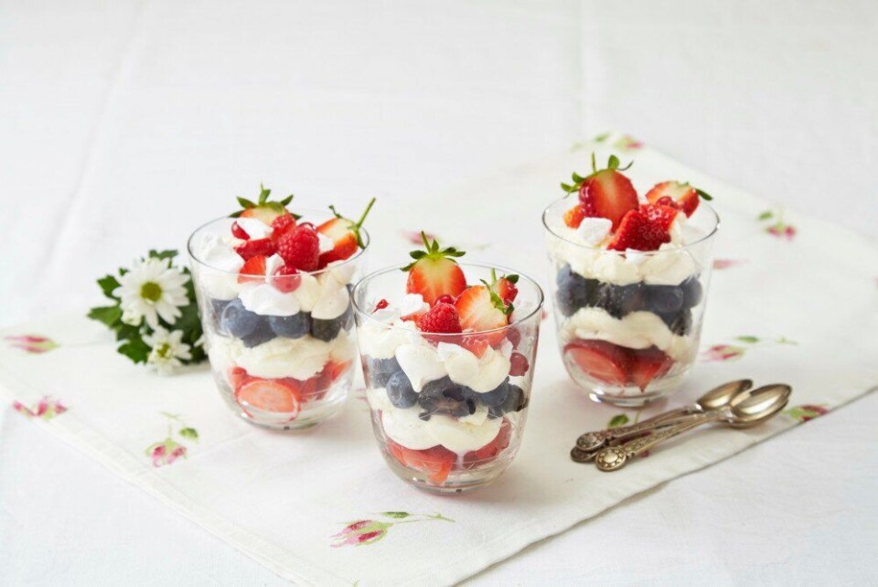NYDELIG ROT: Eton Mess er en ypperlig 17.mai-dessert. NYDELIG ROT: Eton Mess er en ypperlig 17.mai-dessert.