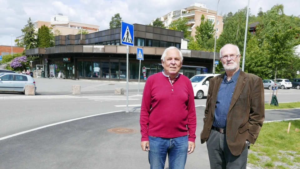 SENDT KLAGE: Arne Vassbotn (styreleder for Kolbotn Terrasse 11) og Bjørn Dufseth (talsperson for sameiene i Kolbotn Terrasse).
