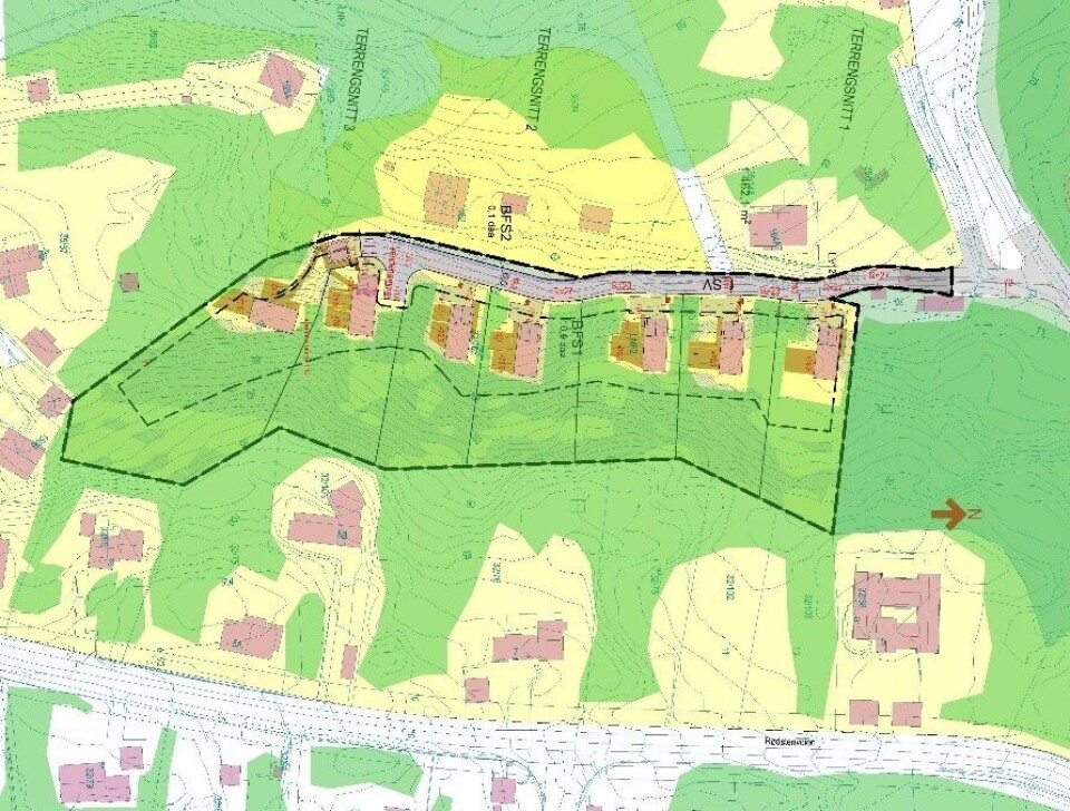 RØDSTENÅSEN: Her foreslås det å bygge syv av de totalt 28-boliger. RØDSTENÅSEN: Her foreslås det å bygge syv av de totalt 28-boliger.