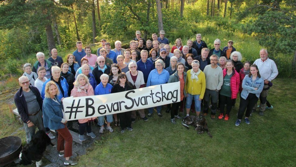 FIKK STØTTE AV MANGE: Facebook-gruppen «Bevar Svartkog» ble opprettet i begynnelsen av juni i år og har nå fått over 800 medlemmer.
