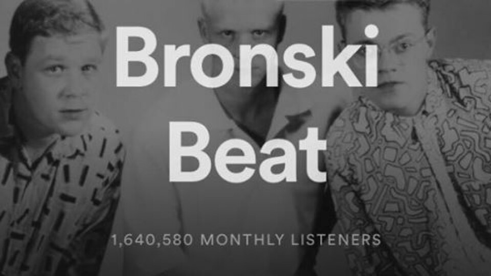 BLE IKKE KLARERT: Det var versjonen av låten 'Smalltown Boy' av Bronski Beat som Nordre Follo Høyre brukte i sin valgvideo. BLE IKKE KLARERT: Det var versjonen av låten 'Smalltown Boy' av Bronski Beat som Nordre Follo Høyre brukte i sin valgvideo.