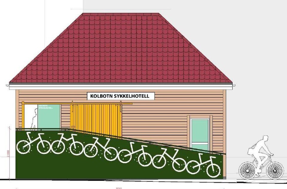 SLIK SKAL DET SE UT: Sykkelhotellet skal åpnes i begynnelsen av neste uke. SLIK SKAL DET SE UT: Sykkelhotellet skal åpnes i begynnelsen av neste uke.