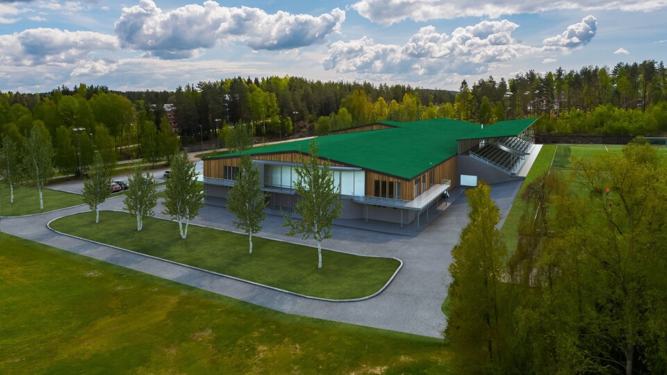 DEN NYE HALLEN: Slik blir den nye tennishallen, den skal ha fire tennisbaner som skal være åpne året rundt. I tillegg blir det tribuner, kiosk, garderober og mer til i det nye anlegget. DEN NYE HALLEN: Slik blir den nye tennishallen, den skal ha fire tennisbaner som skal være åpne året rundt. I tillegg blir det tribuner, kiosk, garderober og mer til i det nye anlegget.
