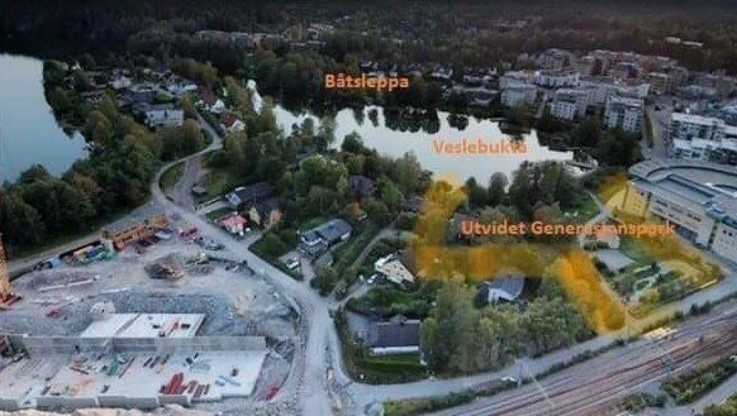 BEHOV FOR PARK: Alle bør kunne forstå at med så mange leilighetsbygg som planlegges i Veslebukta og i sentrum for øvrig, trenger vi en stor, grønn park.