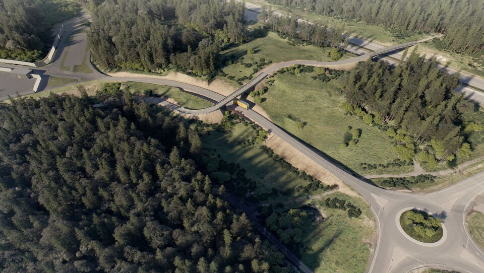 SLIK SKAL DET SE UT: I forlengelsen av Fløisbonnveien tilrettelegges det nå for en 150 meter bred friluftskorridor i tilknytning til den eksisterende turveibroen over E6 ved Taraldrudhytta, med en ny turvei og en ny turveibro. SLIK SKAL DET SE UT: I forlengelsen av Fløisbonnveien tilrettelegges det nå for en 150 meter bred friluftskorridor i tilknytning til den eksisterende turveibroen over E6 ved Taraldrudhytta, med en ny turvei og en ny turveibro.