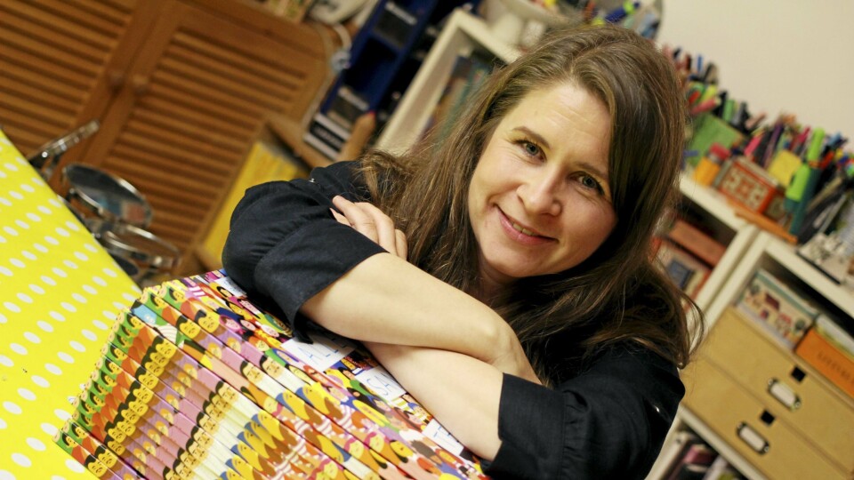HEDRET: Dette bildet tok Oppegård Avis da 'Alle sammen teller' ble utgittt i fjor. Nå er boken og Kristin Roskfite hedret med Nordisk råds litteraturpris.
