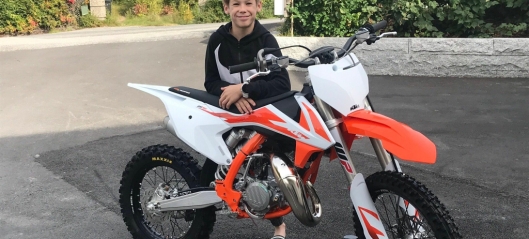 Sebastian (13) ble tatt ut på landslaget i motocross