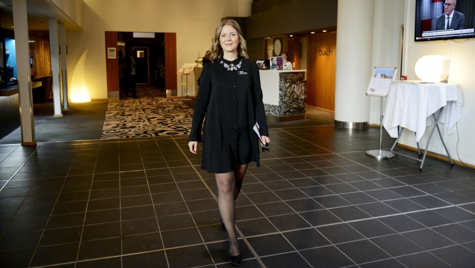 GIVERGLEDE: Hotelldriektør på Quality Hotel Entry på Mastemyr, Malin Petterson, synes det er fint å gi noe til de som trenger det. GIVERGLEDE: Hotelldriektør på Quality Hotel Entry på Mastemyr, Malin Petterson, synes det er fint å gi noe til de som trenger det.