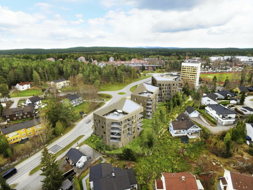 SØNSTERUDVEIEN 30: For tre år siden skrev vi om at Solon Eiendom hadde planer om å bygge ut bensinstasjonstomten med 48 leiligheter, fordelt på tre bygg. SØNSTERUDVEIEN 30: For tre år siden skrev vi om at Solon Eiendom hadde planer om å bygge ut bensinstasjonstomten med 48 leiligheter, fordelt på tre bygg.
