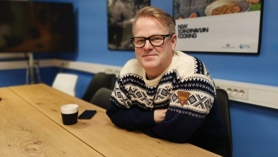 TV-SUKSESS: Morten Ottesen (52) lager TV, og det var innpasset i det amerikanske markedet som gjorde selskapet til en suksess i en tøff bransje. TV-SUKSESS: Morten Ottesen (52) lager TV, og det var innpasset i det amerikanske markedet som gjorde selskapet til en suksess i en tøff bransje.