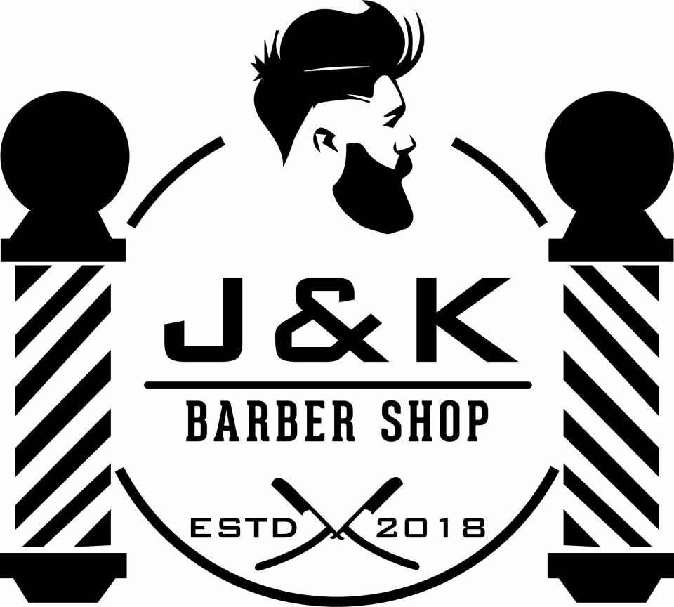 LOGO: Den aller første J&K Barber Shop ble åpnet av Alan og Jana Hansen for to år siden.