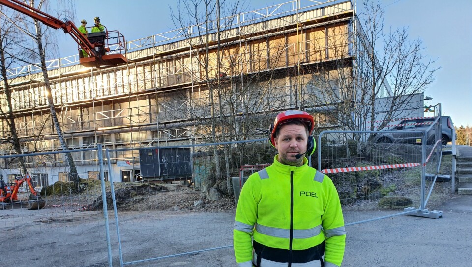 ANSVARLIG FOR PROSJEKTET: Stian Hansen (32) i POB Entreprenør AS. ANSVARLIG FOR PROSJEKTET: Stian Hansen (32) i POB Entreprenør AS.