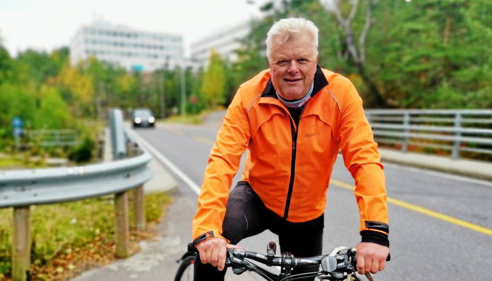 STØTTER 60-SONE: Kjell Solem fra Kolbotn er pressesjef i Statens vegvesen, og aktiv syklist.