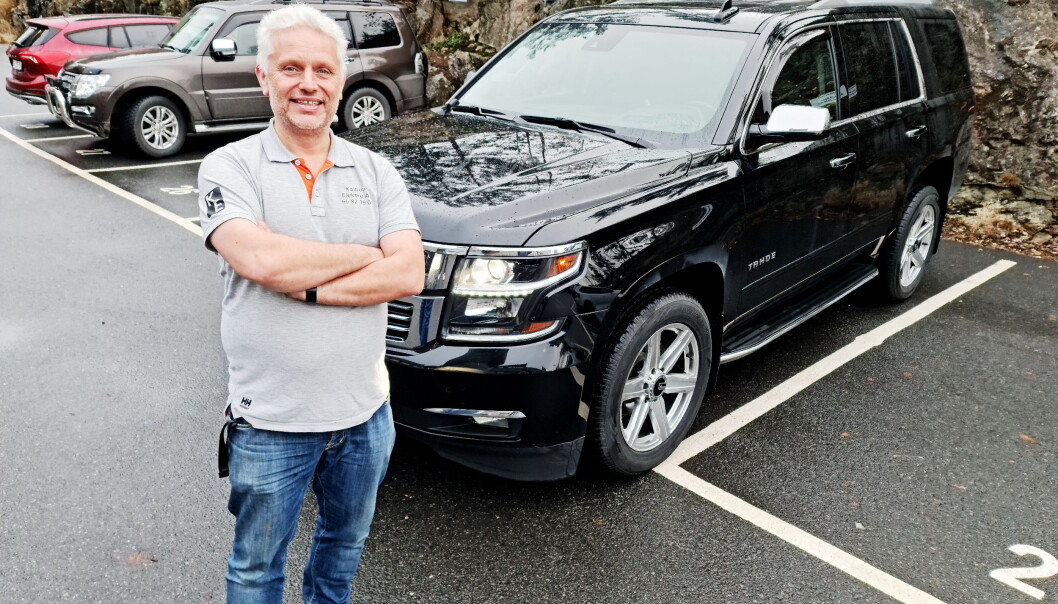 GODE ARBEIDSDAGER: Hverdagen blir bittelitt bedre når du har Chevrolet Tahoe som arbeidsbil. GODE ARBEIDSDAGER: Hverdagen blir bittelitt bedre når du har Chevrolet Tahoe som arbeidsbil.