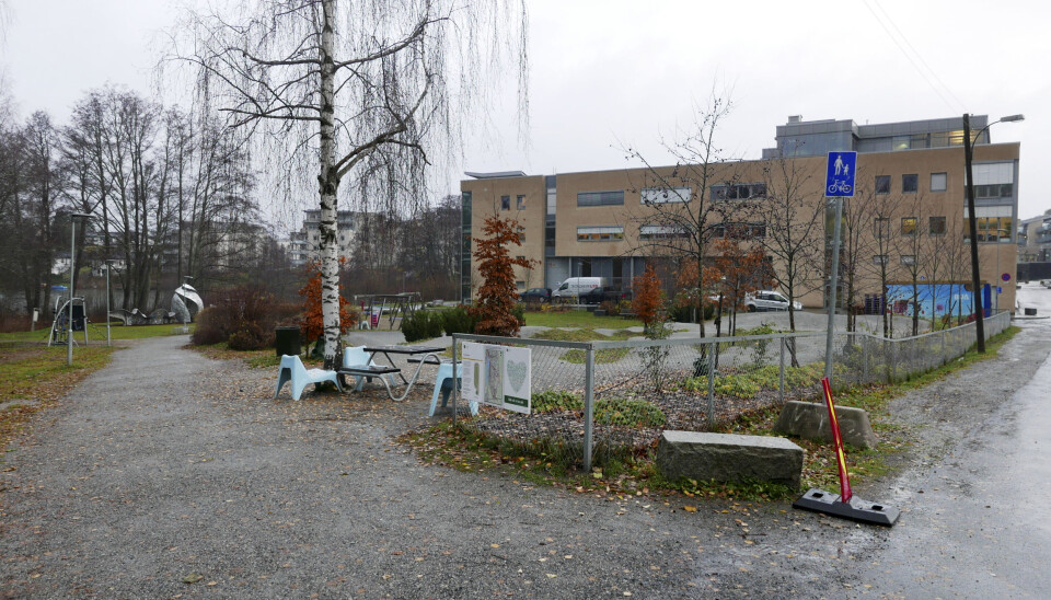 BLE STOPPET: Bildet viser den kommunale tomten hvor Generasjonsparken ligger i dag. Her skulle det bygges en svømmehall og boliger, ifølge tidligere planene, men disse ble stoppet av kommunestyret i sommer 2020. Foto: Yana Stubberudlien BLE STOPPET: Bildet viser den kommunale tomten hvor Generasjonsparken ligger i dag. Her skulle det bygges en svømmehall og boliger, ifølge tidligere planene, men disse ble stoppet av kommunestyret i sommer 2020. Foto: Yana Stubberudlien
