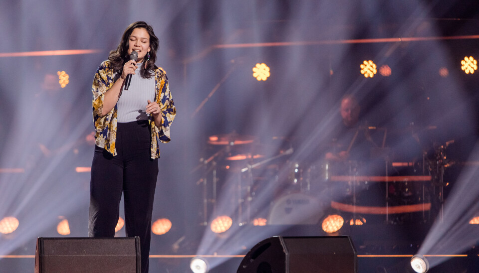 SANG CASSIDY: Med Eva Cassidys versjon av 'Wade in the Water' imponerte Sarah Bøhn på The Voice fredag kveld.