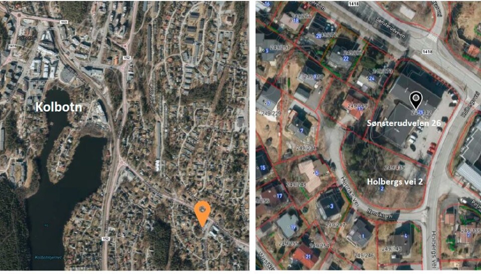 BESTÅR AV TO EIENDOMMER: Planområdet, som ligger på Sofiemyr, grenser til Sønsterudveien, Holbergs vei, og småhus- og blokkbebyggelse. Planområdet består av to eiendommer: Sønsterudveien 26 (eies av Sønsterudveien AS) og Holbergs vei 2 (kommunal tomt med en barnepark som ikke lenger er i drift, er vedtatt solgt). Illustrasjoner: Nordre Follo kommune BESTÅR AV TO EIENDOMMER: Planområdet, som ligger på Sofiemyr, grenser til Sønsterudveien, Holbergs vei, og småhus- og blokkbebyggelse. Planområdet består av to eiendommer: Sønsterudveien 26 (eies av Sønsterudveien AS) og Holbergs vei 2 (kommunal tomt med en barnepark som ikke lenger er i drift, er vedtatt solgt). Illustrasjoner: Nordre Follo kommune