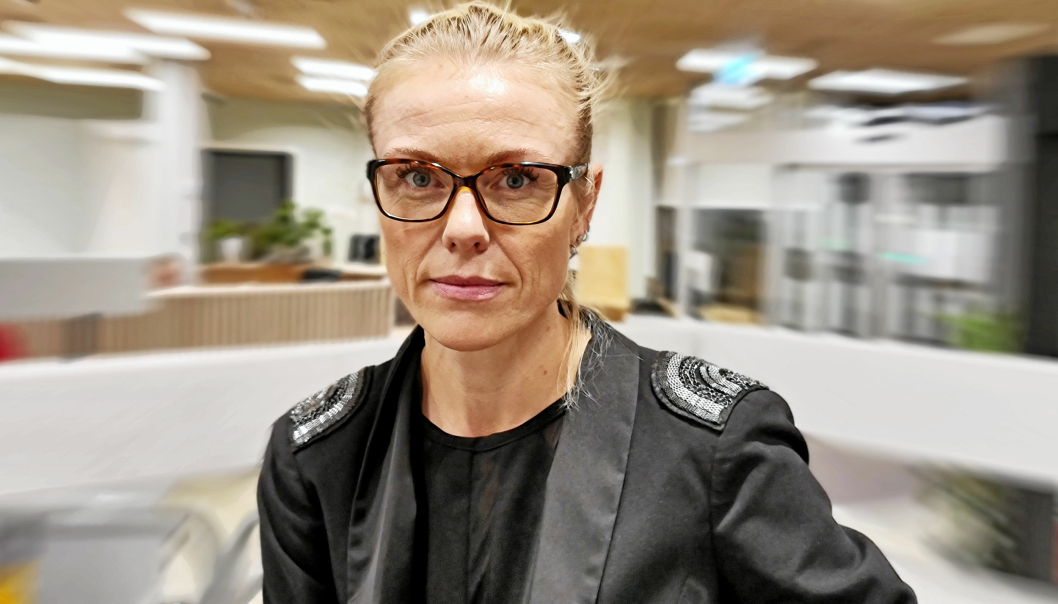 KLAR TALE: Kommuneoverlege Kerstin Anine Johnsen Myhrvold var klokkeklar da hun snakket til formannskapet i Nordre Follo mandag ettermiddag.