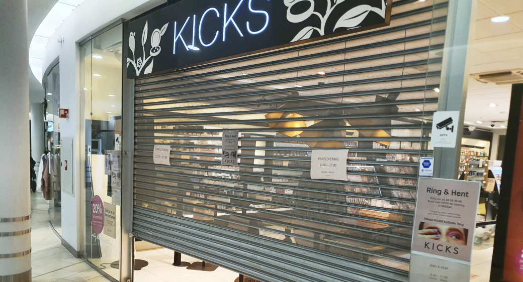 STENGT: Kicks på Kolbotn Torg er en av mange butikker som må holde stengt så lenge kommunen er i tiltaksnivå A.