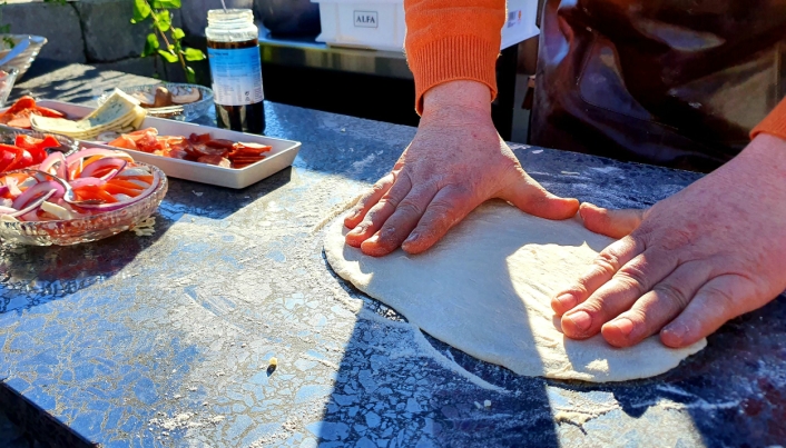 Pizza in the Garden: La famiglia Granland vuole creare un laboratorio di pizza in giardino.  Foto: Yana Stabrutlion