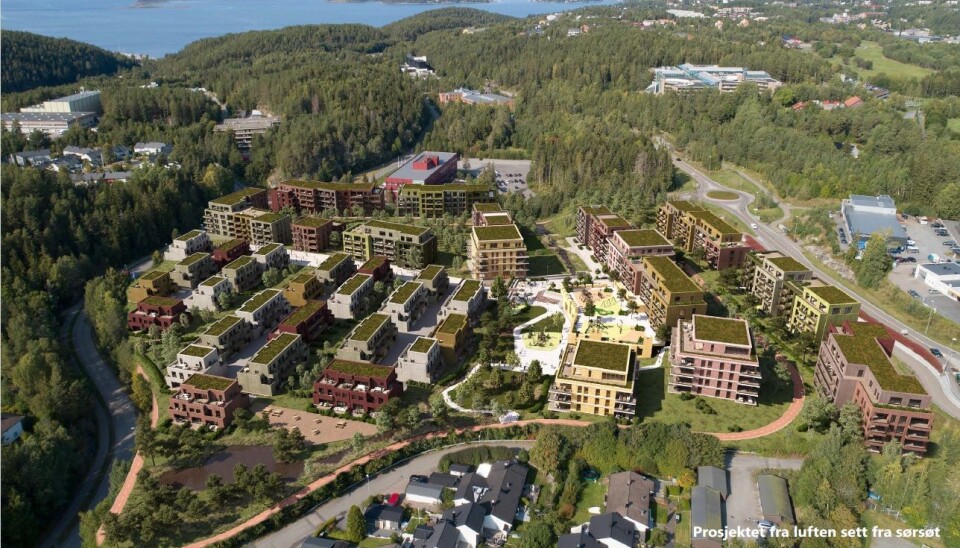 500-550 BOLIGER: Det er foreslått å transformere Volvo-tomten og fylle 51.000 kvadratmeter med bolig. Alle illustrasjoner er hentet fra planinitiativet, utarbeidet av Dark Arkitekter for Stor Oslo Eiendom. 500-550 BOLIGER: Det er foreslått å transformere Volvo-tomten og fylle 51.000 kvadratmeter med bolig. Alle illustrasjoner er hentet fra planinitiativet, utarbeidet av Dark Arkitekter for Stor Oslo Eiendom.
