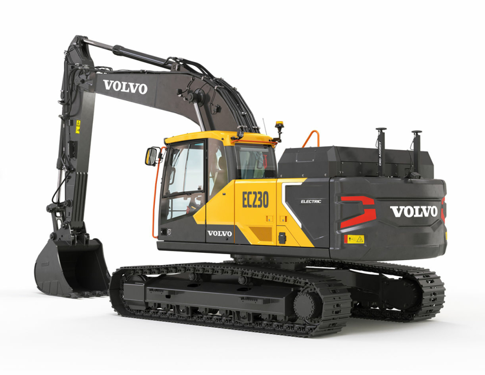 ÅRETS NYHET: I slutten av året kommer Volvo Maskin til å levere de første helelektriske 25-tonns gravemaskinene, Volvo EC230 Electric. Foto: Volvo Maskin