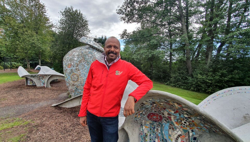 Haitham El-Noush (50) fra Kolbotn. 50-åringen er listet på andreplass på SVs stortingsliste. Foto: Yana Stubberudlien Haitham El-Noush (50) fra Kolbotn. 50-åringen er listet på andreplass på SVs stortingsliste. Foto: Yana Stubberudlien