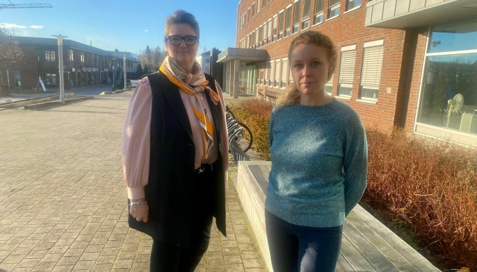 GA NYE RÅD: NYE RÅD: Ordfører Hanne Opdan og Monica Viksaas Biermann, konstituert kommuneoverlege i Nordre Follo kommune.
