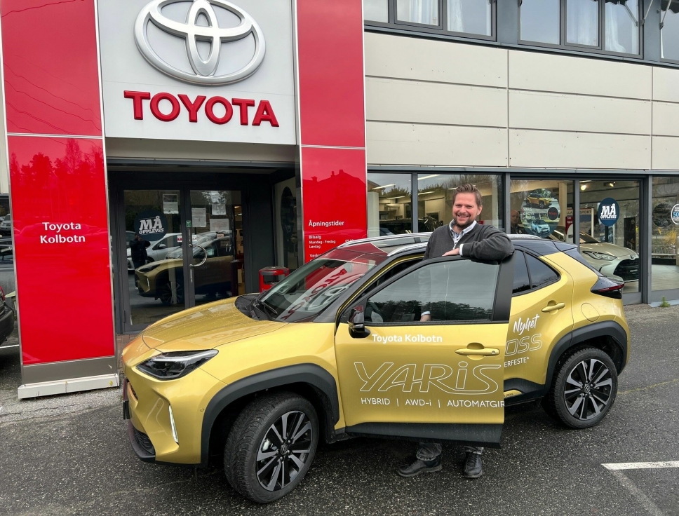 NYHET: Toyota Yaris Cross har akkurat kommet til Toyota Kolbotn og salgssjef Jørgen Wullf.
