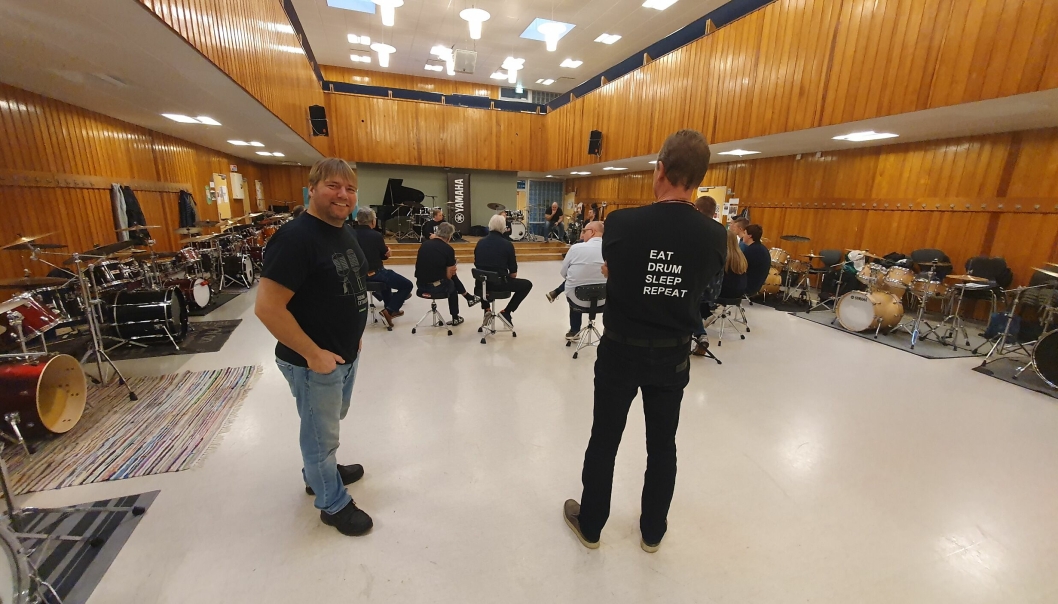 TROMMENERDING: – Drum Camp er en slags hyggelig, inspirerende og lærerik sammenkomst med litt trommenerding, en happening som deltakerne vil huske resten av livet, sier Christian Lund.