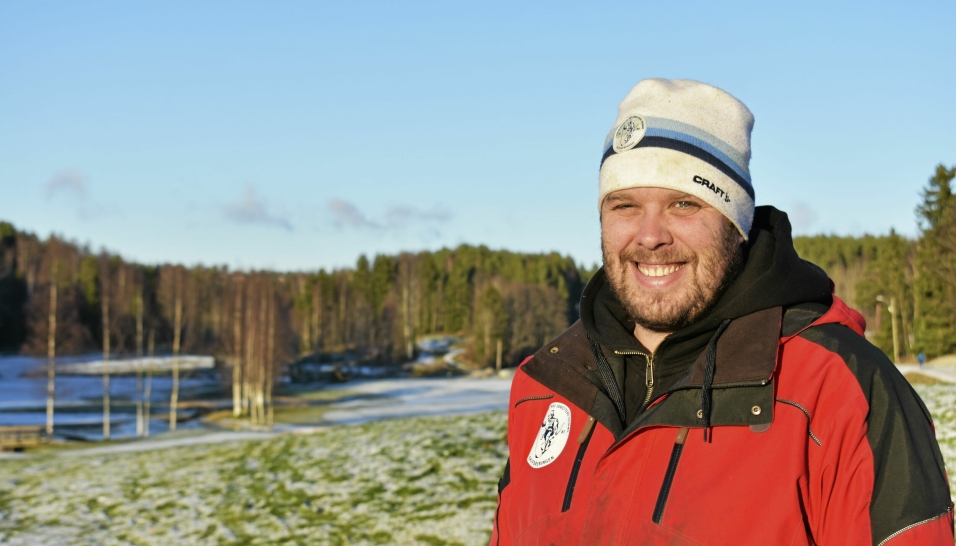 LØYPEBAS: Terje Martinsen (38) begynte å jobbe for Skiforeningen som 16-åring. Det blir nå hans sjette sesong som løypebas.