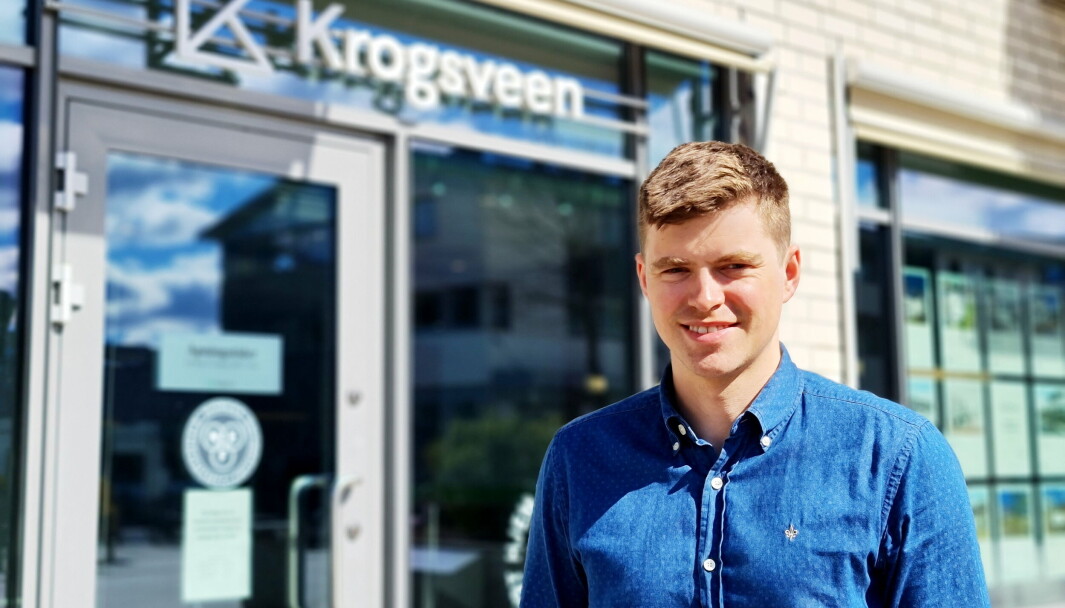 ET BRA 2021: Sebastian Håbesland, daglig leder Krogsveen Kolbotn, sier 2021 har vært et bra år. ET BRA 2021: Sebastian Håbesland, daglig leder Krogsveen Kolbotn, sier 2021 har vært et bra år.