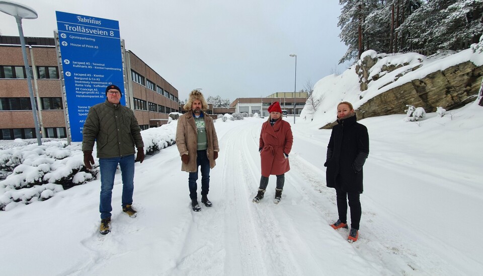 SIER NEI TIL TROLLÅSEN-ALTERNATIVET: På bildet kan du se gruppeleder for Nordre Follo Sp, Tor Anders Østby, sammen med partikollegaene Paal Sjøvall, Hilde Widerberg og fylkespolitiker Kari Mette Presterud (første vara til Stortinget for Akershus Sp). SIER NEI TIL TROLLÅSEN-ALTERNATIVET: På bildet kan du se gruppeleder for Nordre Follo Sp, Tor Anders Østby, sammen med partikollegaene Paal Sjøvall, Hilde Widerberg og fylkespolitiker Kari Mette Presterud (første vara til Stortinget for Akershus Sp).