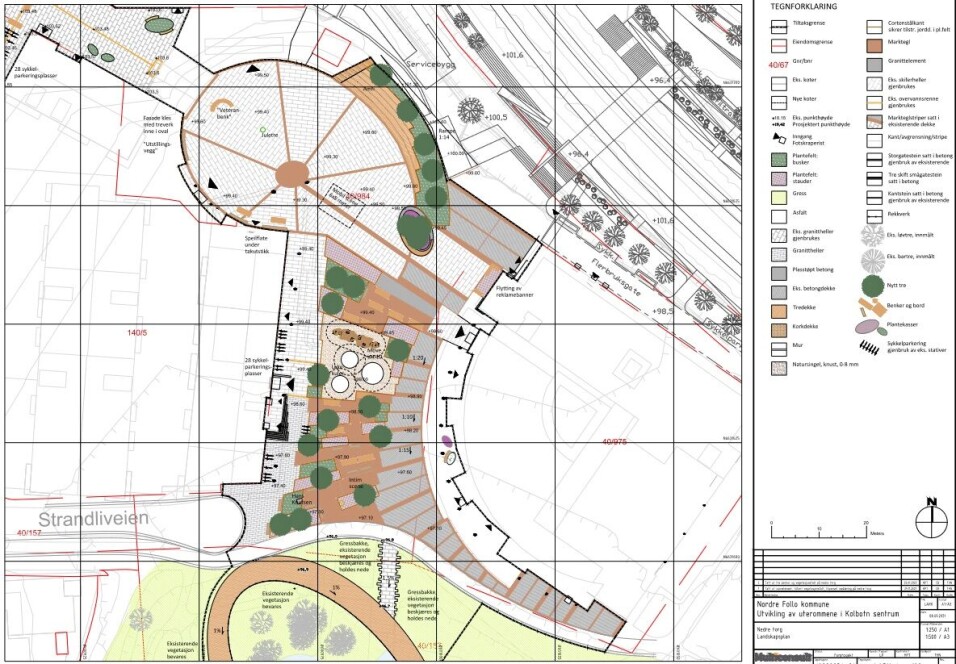 DETTE ER FORSLAGET: Det blir ingen vannelementer på Jan Baalsruds plass, ifølge forslaget. DETTE ER FORSLAGET: Det blir ingen vannelementer på Jan Baalsruds plass, ifølge forslaget.