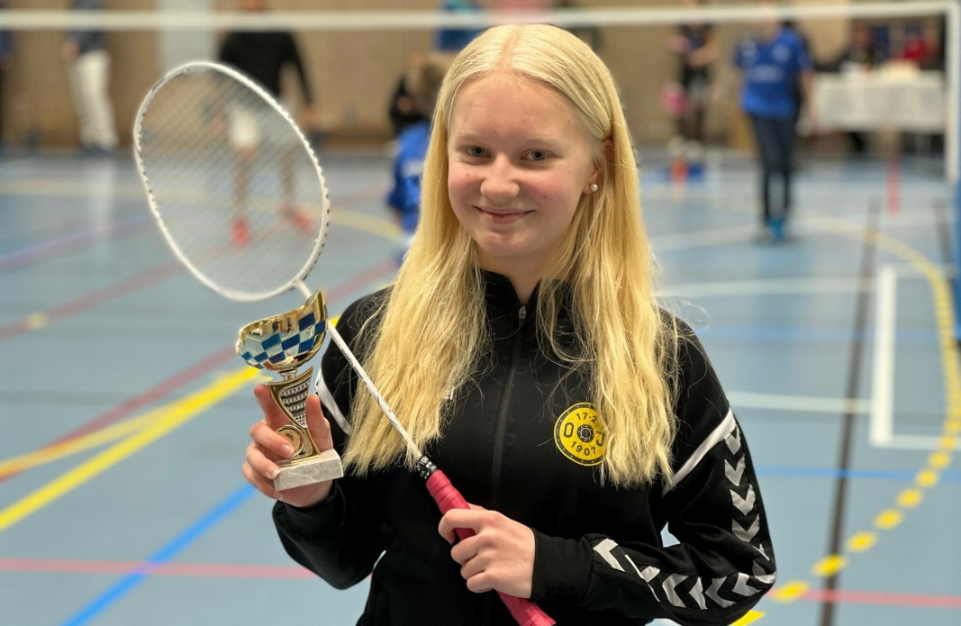 SEIER: 14-åringen Rebecca Haukebø vant sin klasse i helgens turnering, selv om hun spilte mot eldre motstandere.