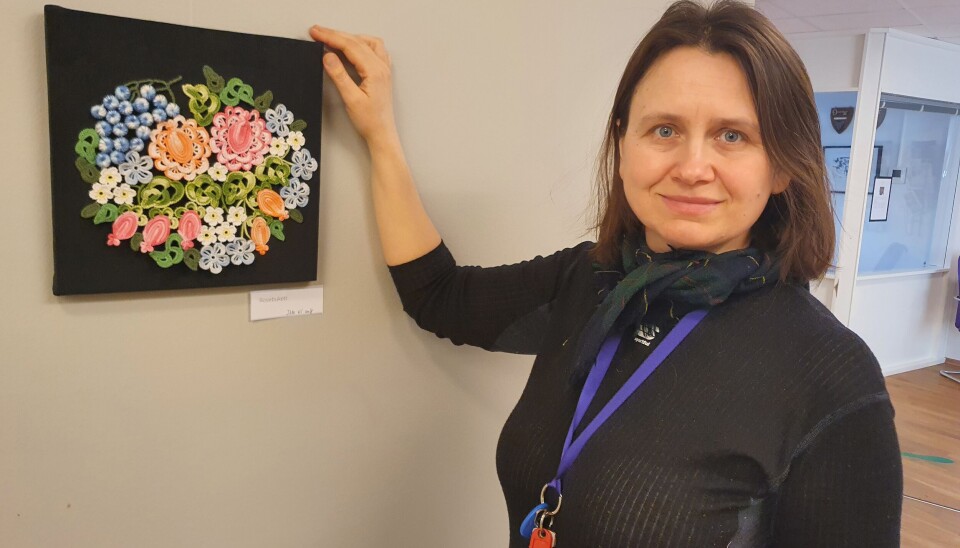 GLAD I KUNSTHEKLING: Katya Bukhantsova drømmer om å kunne leve av hobbyen sin. GLAD I KUNSTHEKLING: Katya Bukhantsova drømmer om å kunne leve av hobbyen sin.