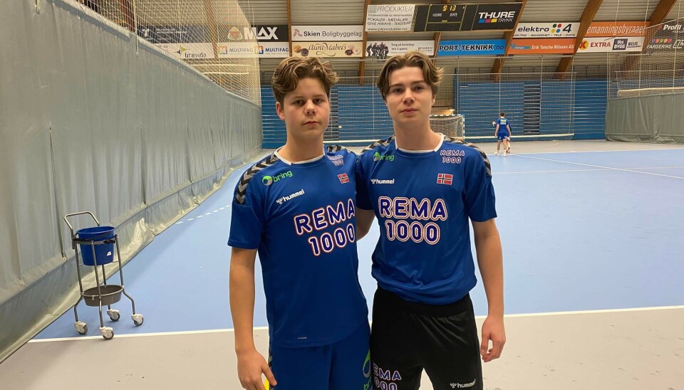 KIL-DUO: Kolbotn-spillerne Mats Borge og Jacob Niss er denne uken på landslagssamling i håndball